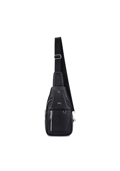Tamer Tanca Erkek Hakiki Deri Siyah Floter Body Bag Çanta 1012 230204 Erk Cnt Sk25-26 Sıyah Fltr Siyah
