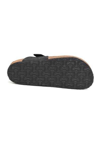 Fly Soft Mıkanos S903 Poli Hafif Taban Tokalı Erkek Terlik Siyah Siyah
