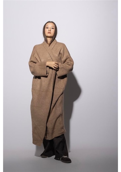 Avrile Salaş Triko Hırka Camel