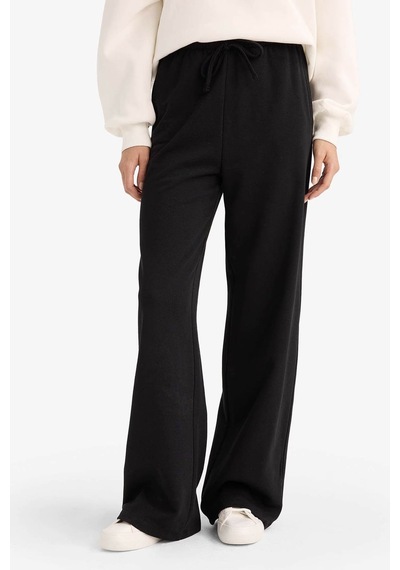 Defacto Straight Fit Siyah Kadın Eşofman Altı D6667ax/bk81 Siyah