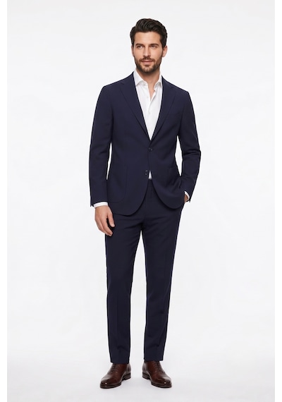 Uki Lacivert Comfort Fit Mono Yaka 2 Düğme Çift Yırtmaçlı Kapaklı Cep 6 Drop Casual Takım Elbise Uki Lacivert Comfort Fit Mono Yaka 2 Düğme Çift Yırtmaçlı Kapaklı Cep 6 Drop Casual Takım Elbise
