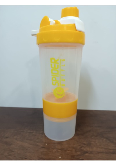 Sızdırmaz Ve Ve Vidalı Kapaklı Plastik Shaker Seşaf Sarı