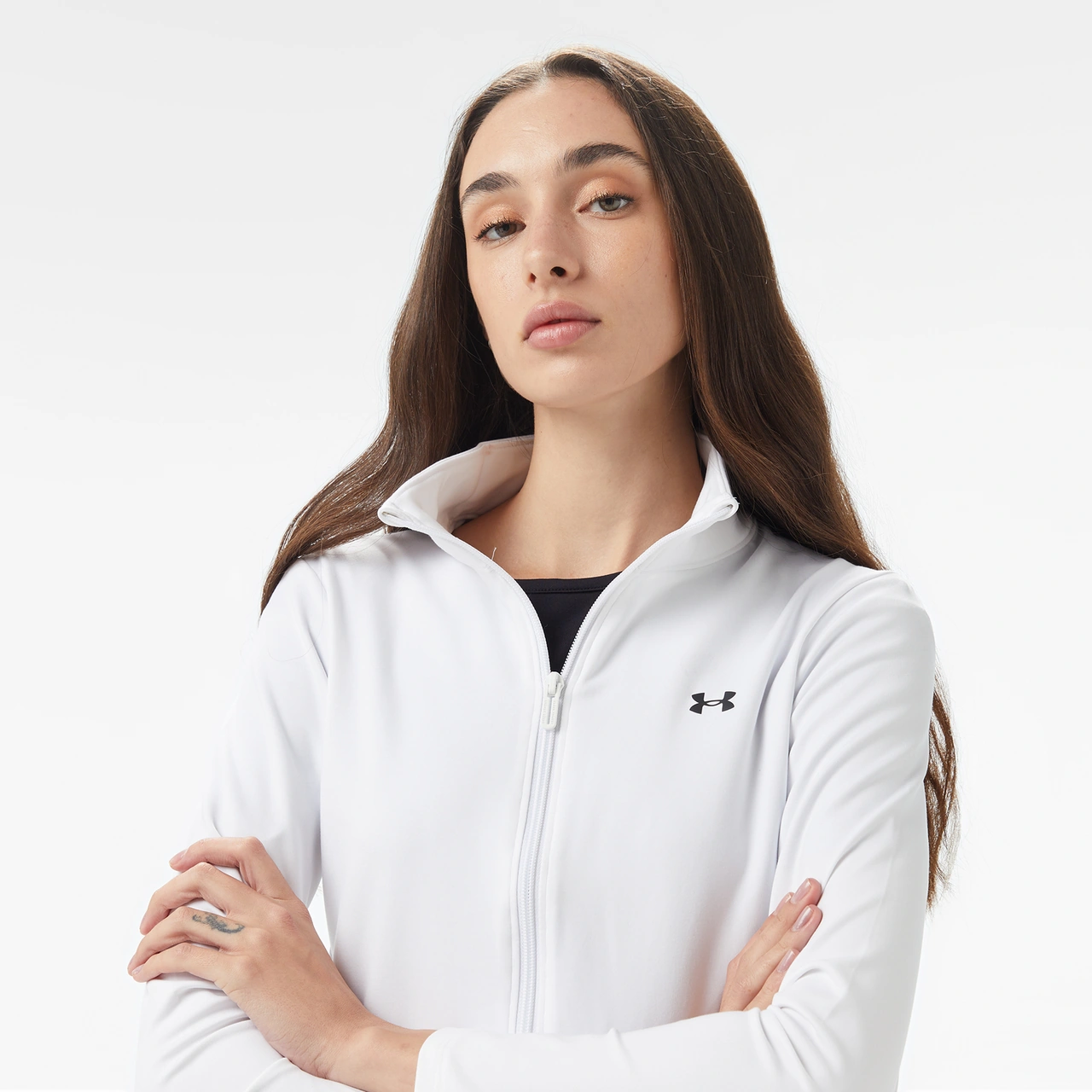 Under Armour Motion Emea Kadın Beyaz Antrenman Ceket 1388650 Beyaz