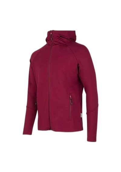 2as Selenge Fermuarlı Kapşonlu Sweat Bordo 001