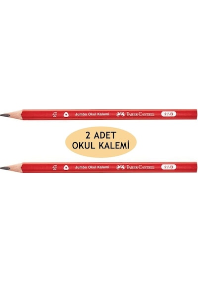 Jumbo Okul Kurşun Kalemi 2.5b - 2 Adet
