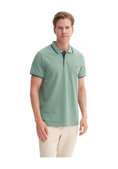 Cazador Erkek Polo Yaka T-shirt Caz.46140 Soft Mavi