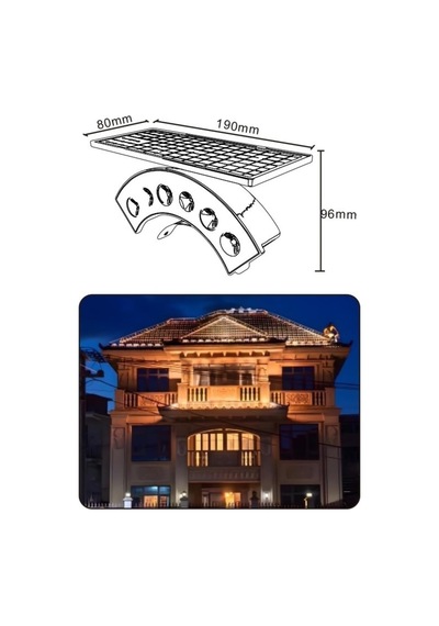 10watt Güneş Enerjili Duvar - Ağaç Apliği Solar Güneş Enerjili Led Bahçe Lambası - Aydınlatması, Günışığı Diğer
