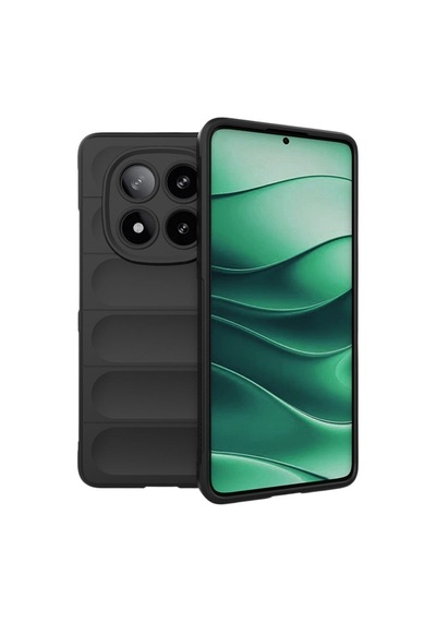 Redmi Note 14 Pro 5G Uyumlu Silikon Kılıf - Kamera Korumalı Esnek Airbag Kapak - Siyah