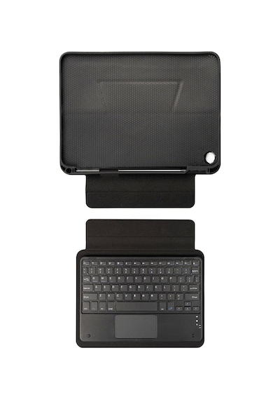 Galaxy Uyumlu  Tab A9 Plus Zore Border Keyboard Bluetooh Bağlantılı Standlı Klavyeli Tablet Kılıfı
