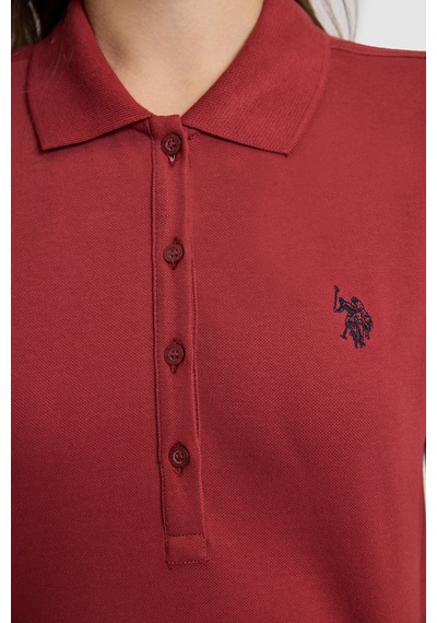 U.S. Polo Assn. U.s. Polo Assn. Kadın Vişne Tişört Basic 50321818-vr223
