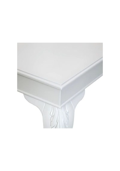 Lignos Oymalı Açılır Yemek Masası 90x140 Beyaz Lignos Oymalı Açılır Yemek Masası 90x140 Beyaz