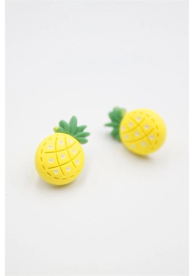 Ananas Hamur Küpe - Çok Renkli çok renkli