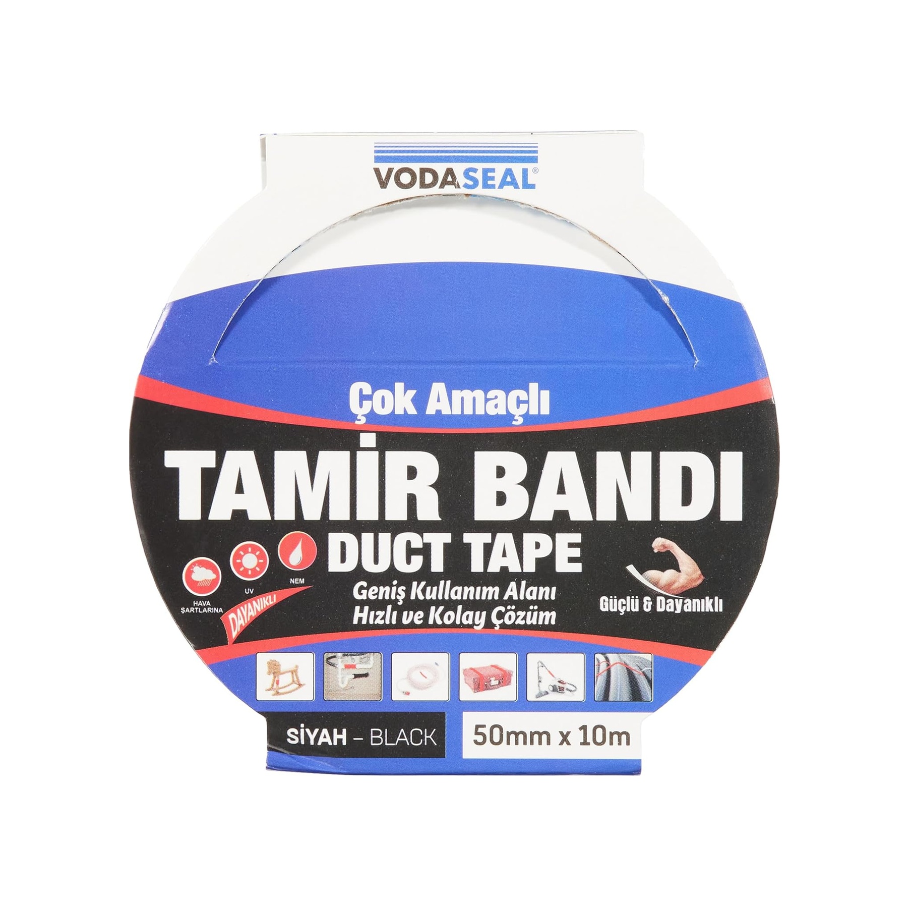 Çok Amaçlı Tamir Bandı, 50mmx10mt, Siyah