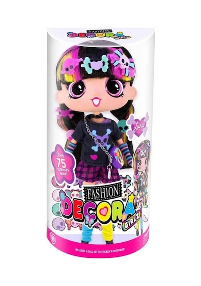 Fashion Decora Girlz Sürpriz Aksesuarlı Eklem Bükülebilir Oyuncak Bebek - Çıkartma Ve Stil Seti