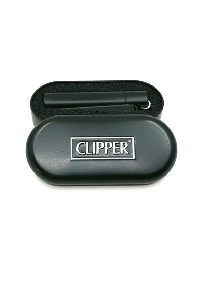 Clipper Metal Siboplu Siyah Çakmak