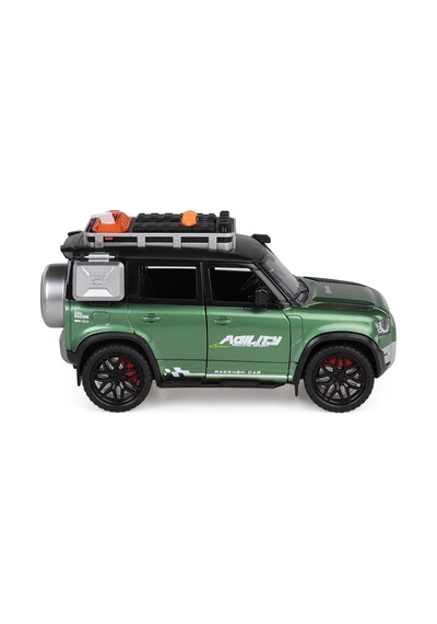 Vardem Kutulu Sürtmeli Işıklı Müzikli Off-road Lüks Araba - Yeşil Su Yeşili