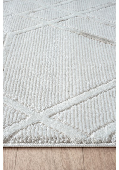 Mariesse Home Bambu Dokulu Modern Sık Dokuma Koridor Kesme Yolluk Dokuma Makine Halısı Y00595a Bej
