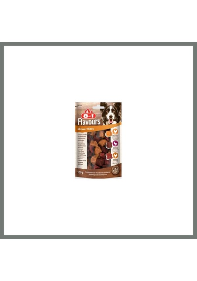 8in1 Flavours Skewer Bites Kuşbaşı Dilimli Çiğneme Köpek Ödülü 100 Gr Mmbz