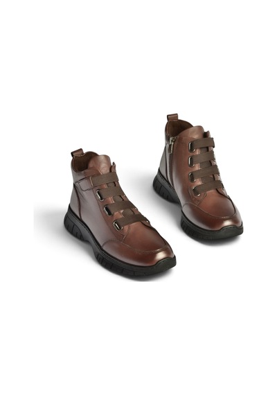 Fox Shoes Z555560903 Kahverengi Hakiki Deri Comfort Ortopedik Taban Kadın Bot