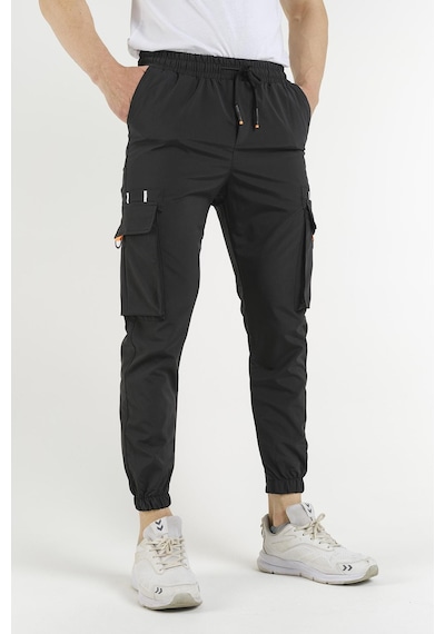 Oksit Pietro Slim Fit Kort Paraşüt Kargo Cepli Erkek Eşofman Alt KARIŞIK RENK Çok Renkli