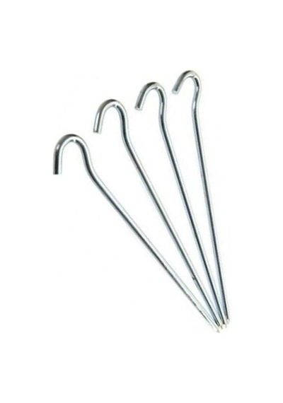 Summit 23cm/6mm Kuvvetli Çelik Çadır Kazığı 4'lü Paket Siyah