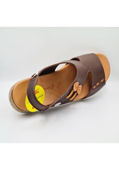 Mammamia D26ys-5305 Kahve Faber Hakiki Deri Lastikli Kadın Günlük Sandalet Kahverengi Mammamia D26ys-5305 Kahve Faber Hakiki Deri Lastikli Kadın Günlük Sandalet Kahverengi