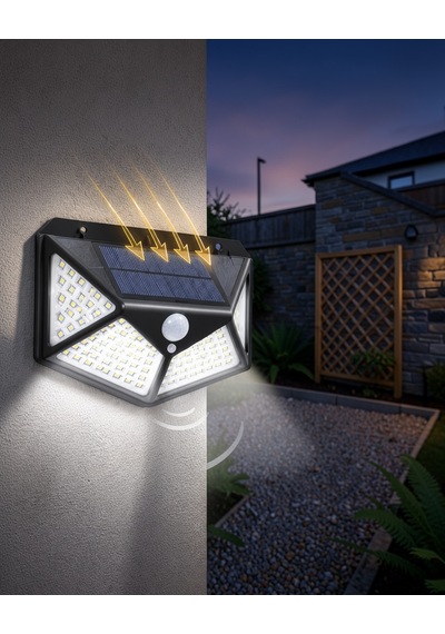 Solar Bahçe Lambası 100 Led Uuczzyx100ledışık-1