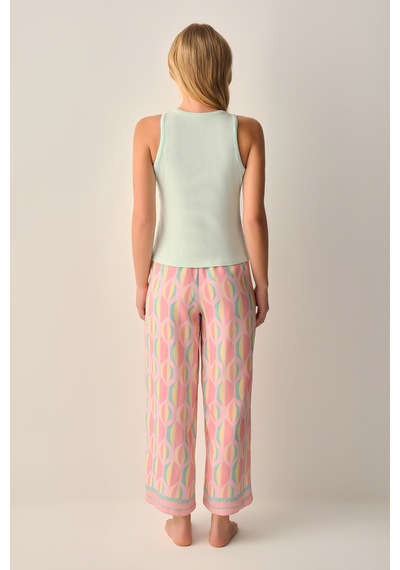 Suwen Sevara Atlet Pantolon Pijama Takımı Sh26534660a334 Pembe