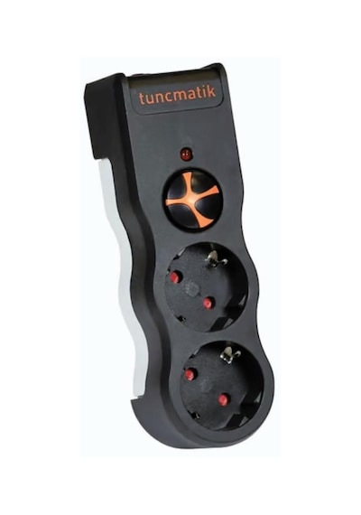 Voltaj & Akım Korumalı Grup Priz Tuncmatık Powersurge 2-surge Protectıon Plug-525 Joule-black