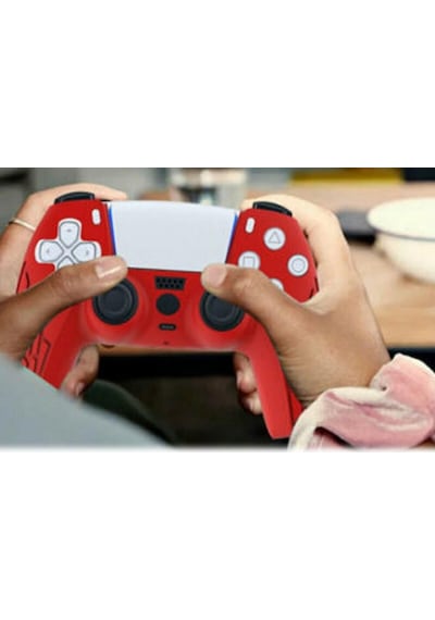 Cafele PS5 Dualsense Joystick Silikon Kılıf + Analog Koruyucu Siyah