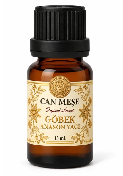 Göbek Anason Yağı 15ml - Hazır Karışım - Can Meşe - Orijinal Lezzet - 1 Litre İçin Uyumlu