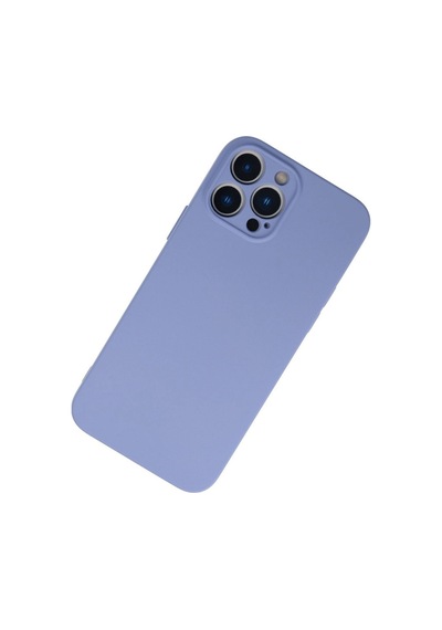 Apple iPhone Uyumlu,  13 Pro Max Kılıf Nano İçi Kadife Silikon - Lila