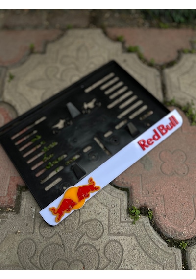 Redbull Motorsiklet Plakalık Beyaz 3d Model