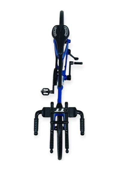 Model Araçlar -1/10 Metal Yarış Bisikleti 18 Cm - Mavi