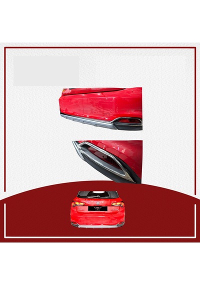 Fiat Uyumlu Egea Hb Cross Arka Tampon Reflektör Çıtası Paslanmaz Çelik