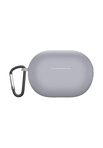 Smcase Huawei Freebuds Pro 2 Kılıf Kancalı Mat Silikon Soft Sf7 Beyaz