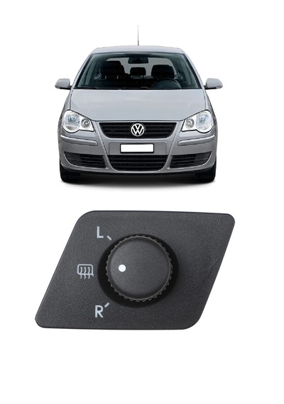 Vw Volkswagen Polo 2006- 2009 Uyumlu Dış Dikiz Ayna Ayar Kumanda Düğmesi 1o Pin 6q1959565