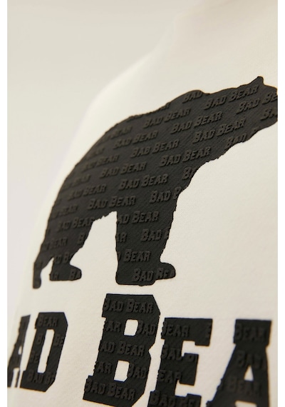 Bad Bear Logo Crewneck Erkek Ekru Sweatshirt 22.02.12.007-c108 001