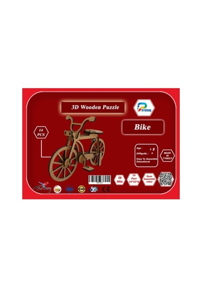 3d Puzzle Üç Boyutlu Puzzle Bisiklet 14 Parça