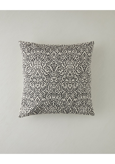 English Home Mirena Kırlent Kılıfı 45x45 Cm Siyah - Beyaz