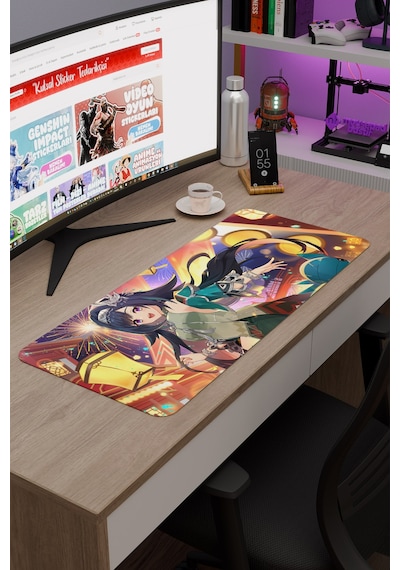 Lan Yan Genshin Impact Anime Oyuncu V2 - 70x30 Xl Gaming Mouse Pad Fare Altlığı