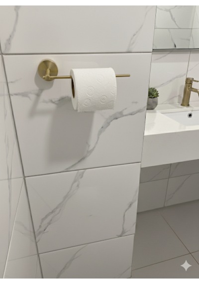 Atölye Asya Lüks Pirinç Tuvalet Kağıtlığı - Minimalist Altın Serisi Gold