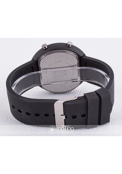 Dijital Led Tasarım Siyah Renkli Silikon Kordonlu Unisex Kol Saati St-303518