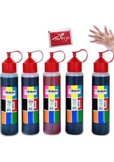 Perfection Canon 2 Kartuşlu Yazıcı Uyumlu Mürekkep Dolum Seti 5 x 500 ML