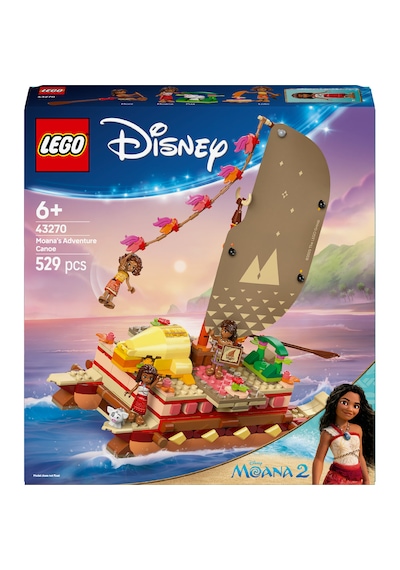 LEGO® ǀ Disney Moana’nın Macera Kanosu 43270 - 6 Yaş ve Üzeri Çocuklar için Yaratıcı Oyuncak Yapım Seti (529 Parça)