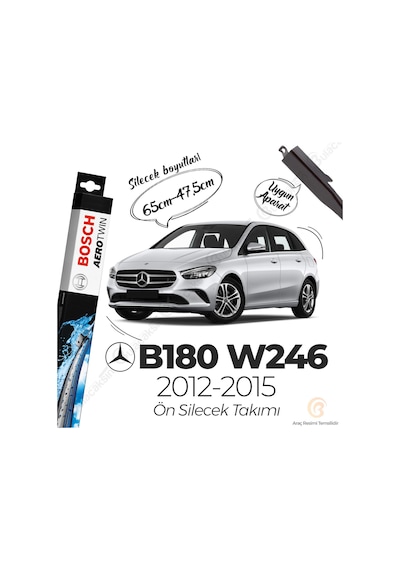 Mercedes B180 W246 Muz Silecek Takımı 2012-2015 Bosch Aerotwin