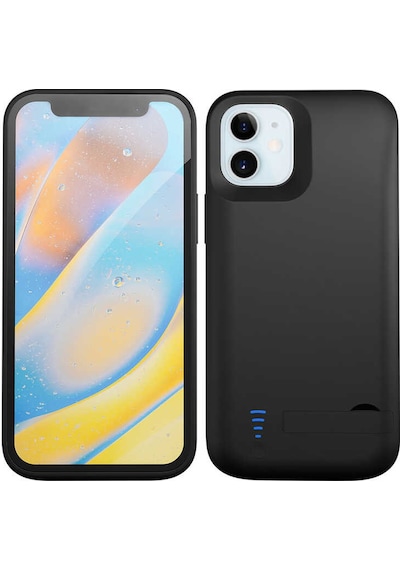 Apple Uyumlu iPhone 12 Hptk Şarjlı Kılıf-siyah Siyah