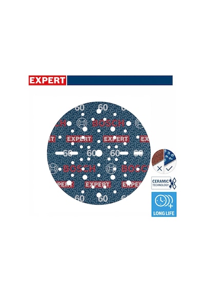 Bosch Expert O780 150 Mm 60 Kum 6'lı Cırtlı Folyo Zımpara Diski 2608902430