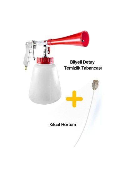 Oto Yıkama Bilyeli Detay Temizlik Tabancası - 1 Kılcal Hortum