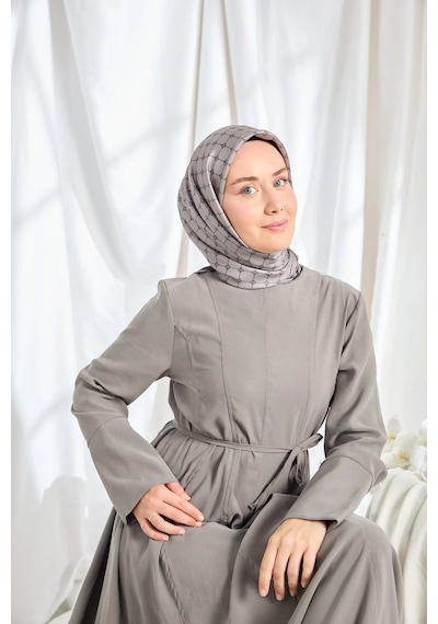 Silk Home %100 Twill İpek Eşarp S539 Antrasit